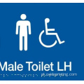 Personalize o ABS Braille Signs Unisex Toilet